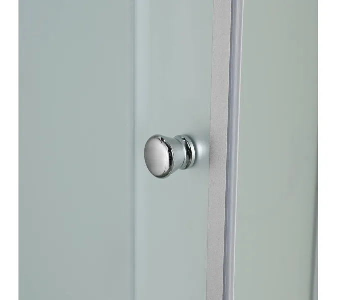 Душевая кабина AvaCan CK2010/2080/2090, Цвет стекла: матовое, Цвет профиля: Хром, Тип поддона: Низкий, Выбрать размер: 100х100, Внешний вид: без гидромассажа, Наличие крыши: есть, изображение 14