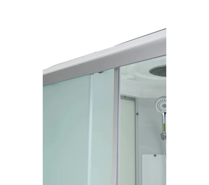 Душевая кабина AvaCan CK2010/2080/2090, Цвет стекла: матовое, Цвет профиля: Хром, Тип поддона: Низкий, Выбрать размер: 100х100, Внешний вид: без гидромассажа, Наличие крыши: есть, изображение 13