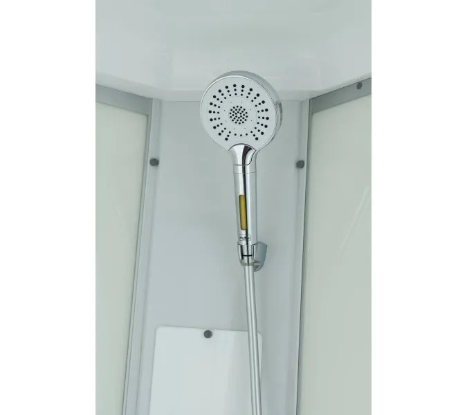 Душевая кабина AvaCan CK2010/2080/2090, Цвет стекла: матовое, Цвет профиля: Хром, Тип поддона: Низкий, Выбрать размер: 100х100, Внешний вид: без гидромассажа, Наличие крыши: есть, изображение 7