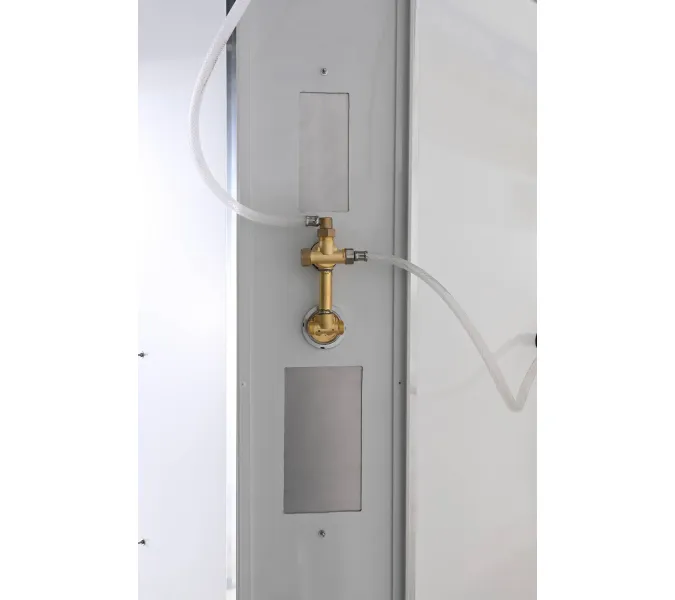 Душевая кабина AvaCan CK2010/2080/2090, Цвет стекла: матовое, Цвет профиля: Хром, Тип поддона: Низкий, Выбрать размер: 100х100, Внешний вид: без гидромассажа, Наличие крыши: есть, изображение 6