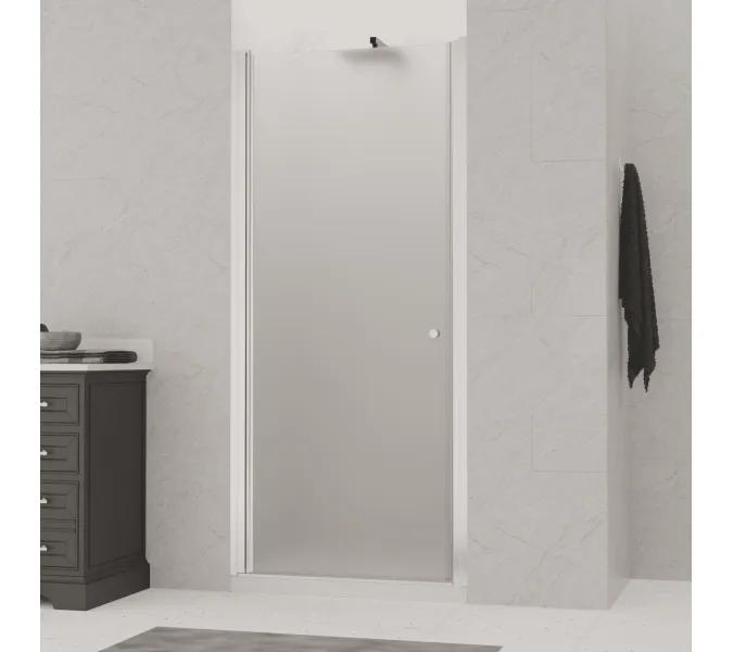 Душевая дверь Dolphin TN-03, Цвет стекла: фабрик (Fabrik), Цвет профиля: Хром, Выбрать размер: 80, изображение 2