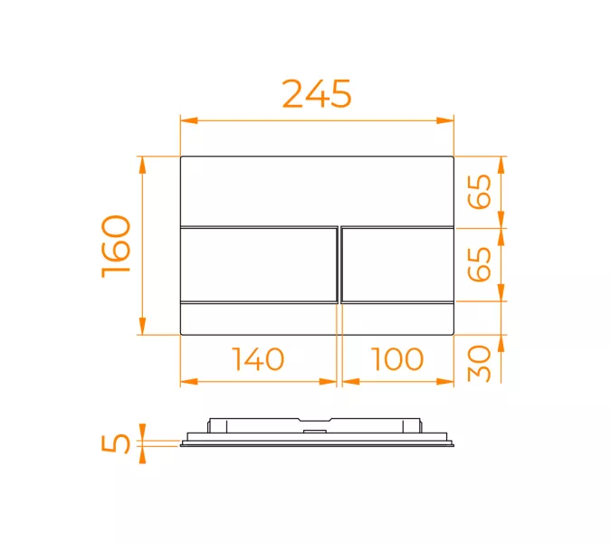 Кнопка слива RGW SWH-10Gb, изображение 3