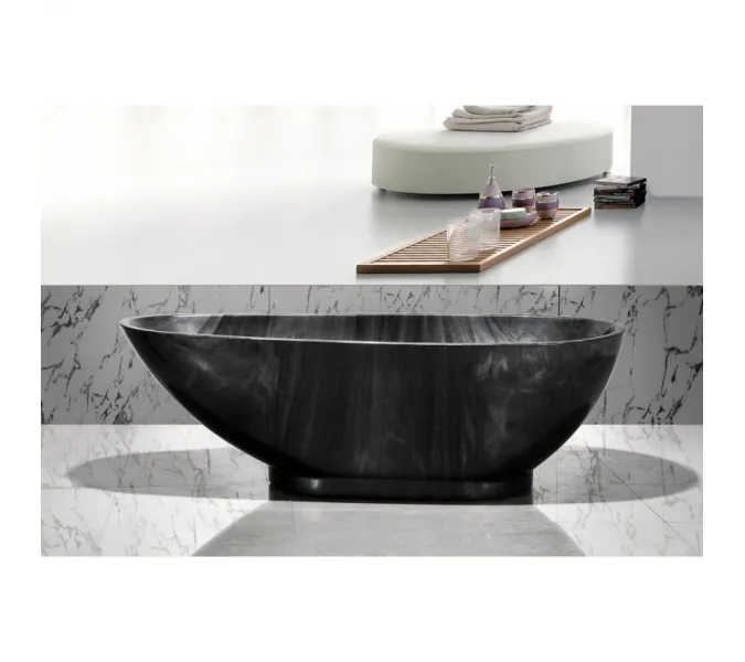 Ванна акриловая Frank F180 Обсидиан 180х85