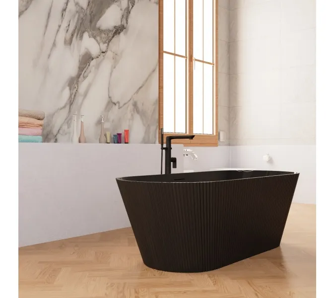 Ванна акриловая Frank  F6103 Black/Black, Выбрать цвет: Черный, изображение 2