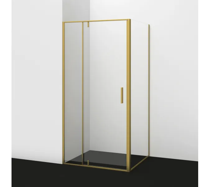 Душевой уголок Wasserkraft  Aisch золото, Цвет стекла: прозрачное, Выбрать размер: 120х80, изображение 3