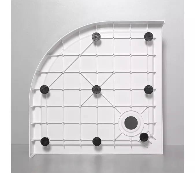 Душевой поддон с сифоном RGW SMC/R-C ножки+сифон, Тип поддона: Средний, Выбрать размер: 80х80, изображение 12