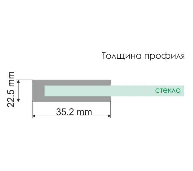 Стеклянная шторка WasserKRAFT Schunter 82S02, Цвет стекла: прозрачное, Цвет профиля: Золото, Цвет профиля (вариация): Матовое золото, Выбрать размер: 80, изображение 5