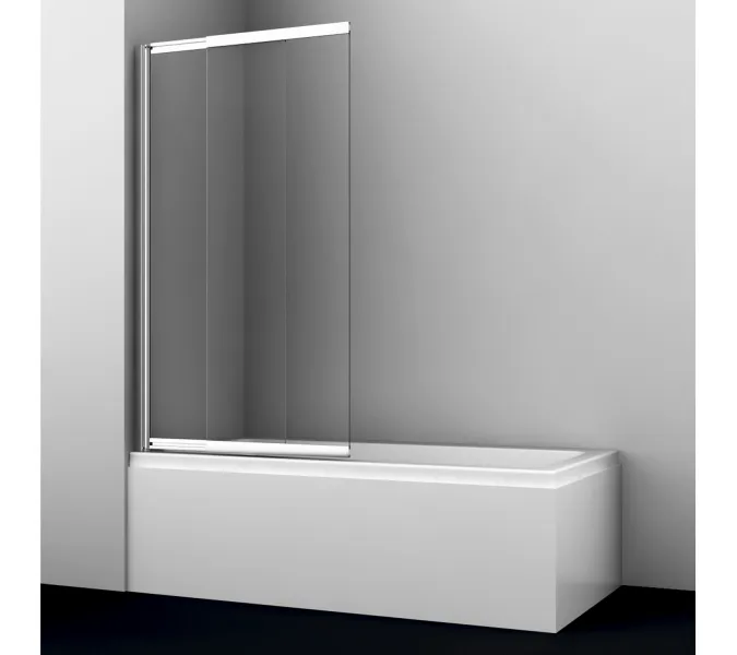 Стеклянная шторка WasserKRAFT Main прозрачное/хром, Цвет стекла: прозрачное, Цвет профиля: Хром, Выбрать размер: 100, Внешний вид: без фиксатора, Ориентация: Универсальная, изображение 10