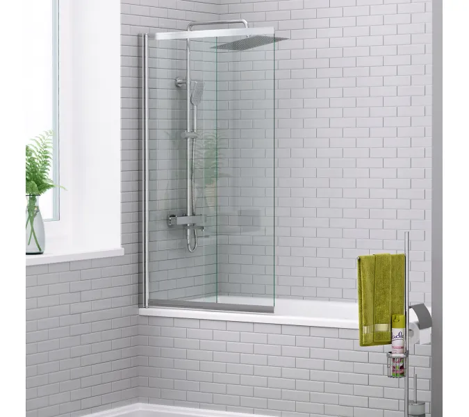 Стеклянная шторка WasserKRAFT Main прозрачное/хром, Цвет стекла: прозрачное, Цвет профиля: Хром, Выбрать размер: 100, Внешний вид: без фиксатора, Ориентация: Универсальная, изображение 12