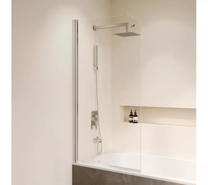 Шторка на ванну RGW SC-109, Цвет профиля: Хром