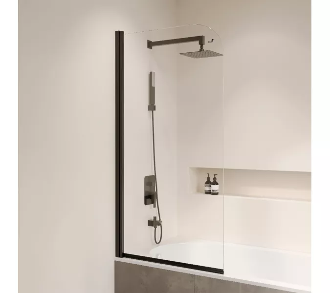 Шторка на ванну RGW SC-109B, Цвет профиля: Черный