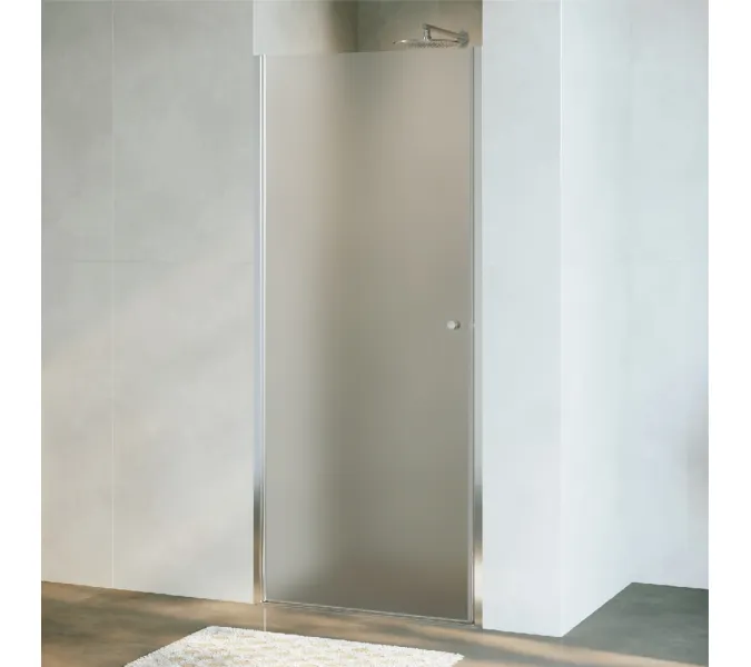 Душевая дверь Dolphin TN-03, Цвет стекла: фабрик (Fabrik), Цвет профиля: Хром, Выбрать размер: 80, изображение 6