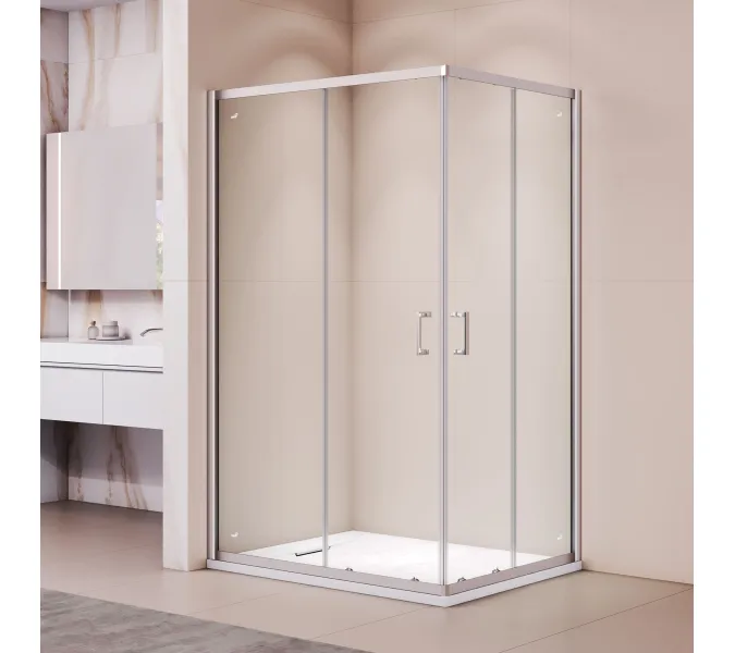 Душевой уголок RGW PA-040, Цвет стекла: прозрачное, Цвет профиля (вариация): Хром, Выбрать размер: 900x1200