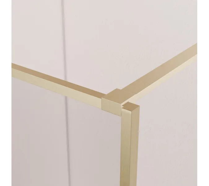 Душевая перегородка RGW WA-09Gb ребристое/золото, Цвет стекла: ребристое, Цвет профиля: Золото, Выбрать размер: 90, изображение 5