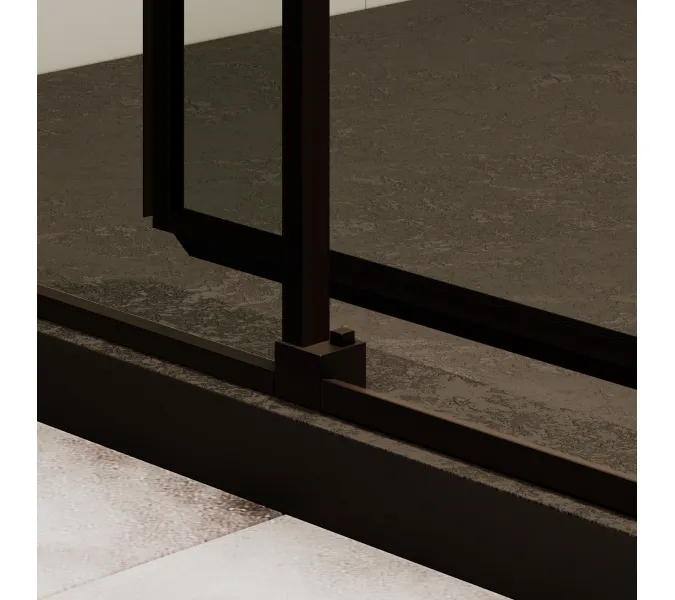 Душевой уголок RGW SV-42-1B (SV-12B + Z-060-2B), Цвет стекла: прозрачное, Цвет профиля (вариация): Черный, Выбрать размер: 1200x800, изображение 6