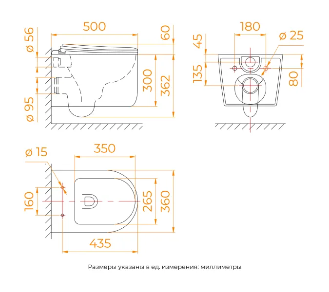 Унитаз подвесной RGW SW-54, изображение 7