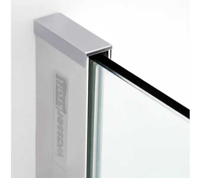 Душевой уголок WasserKRAFT AllerBLACK MATT Хром/Черный матовый, Цвет стекла: прозрачное, Цвет профиля: Хром, Выбрать размер: 80х120, Ориентация: Правая, изображение 9