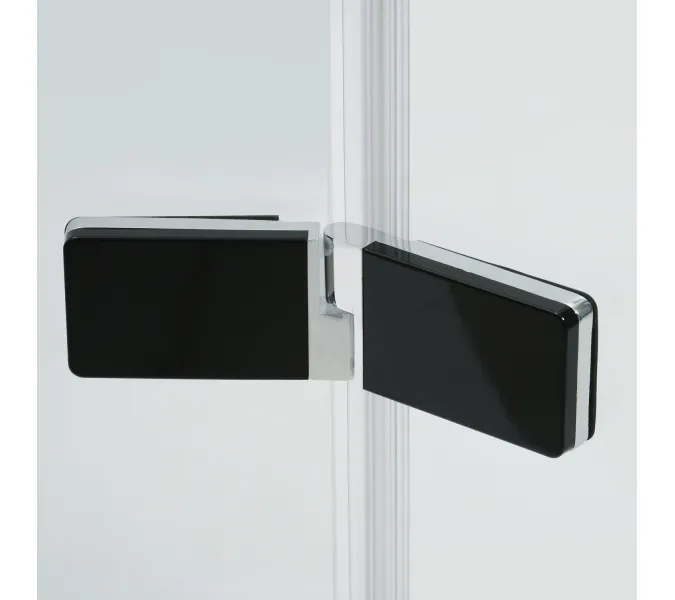 Душевой уголок WasserKRAFT AllerBLACK  Хром/Черный, Цвет стекла: прозрачное, Цвет профиля: Хром, Выбрать размер: 80х120, Ориентация: Правая, изображение 12