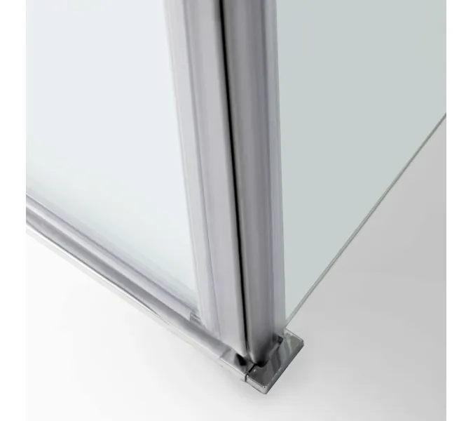 Душевой уголок WasserKRAFT AllerBLACK MATT Хром/Черный матовый, Цвет стекла: прозрачное, Цвет профиля: Хром, Выбрать размер: 80х120, Ориентация: Правая, изображение 14