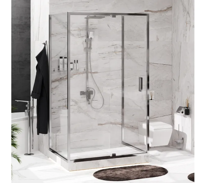 Душевой уголок прямоугольный WasserKRAFT Berkel пристенный, Монтаж: Пристенный, Выбрать размер: 80х120, изображение 2