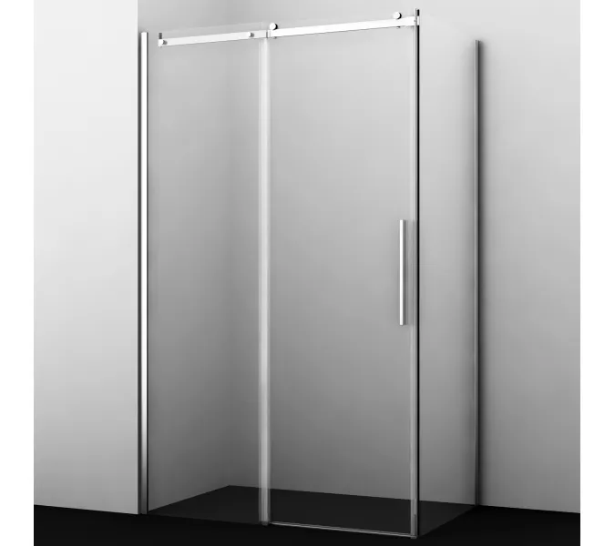 Душевой уголок WasserKraft  Dinkel 58R06, Цвет стекла: прозрачное, Цвет профиля: Хром, Выбрать размер: 80х120, изображение 2