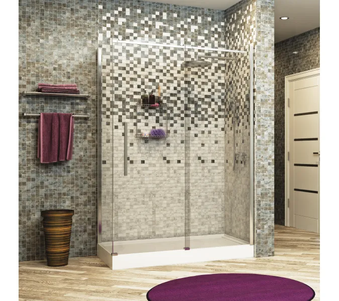 Душевой уголок WasserKraft  Dinkel 58R06, Цвет стекла: прозрачное, Цвет профиля: Хром, Выбрать размер: 80х120, изображение 3