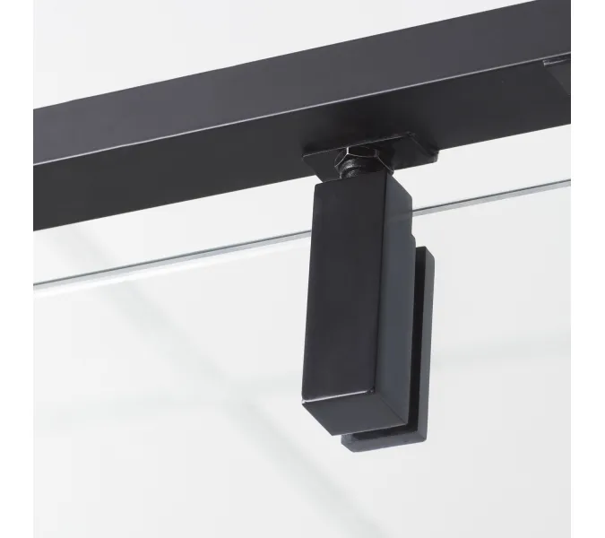 Душевой уголок  Wasserkraft  Elbe 74P, Цвет стекла: прозрачное, Цвет профиля: Черный, Выбрать размер: 80х80, изображение 11