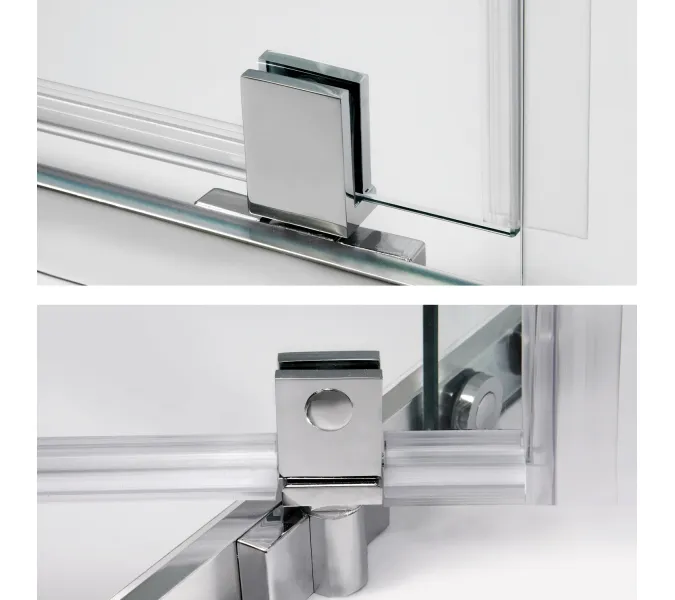 Душевой уголок трапеция WasserKRAFT Leine, Цвет стекла: прозрачное, Цвет профиля: Хром, Выбрать размер: 100х100, изображение 8