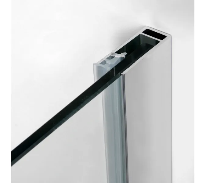 Душевой уголок трапеция WasserKRAFT Leine, Цвет стекла: прозрачное, Цвет профиля: Хром, Выбрать размер: 100х100, изображение 11