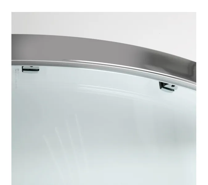 Душевой уголок полукруглый WasserKRAFT Lippe 45S00/45S01 прозрачное стекло, Цвет стекла: прозрачное, Цвет профиля: Хром, Выбрать размер: 80х80, изображение 9