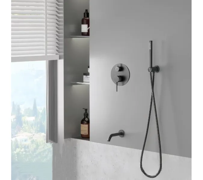 Душевая система встраиваемая ACWEN 80070GG графит, изображение 6