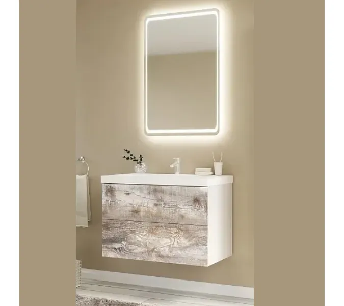 Тумба подвесная 1 Marka  Бетон Push 60, изображение 2