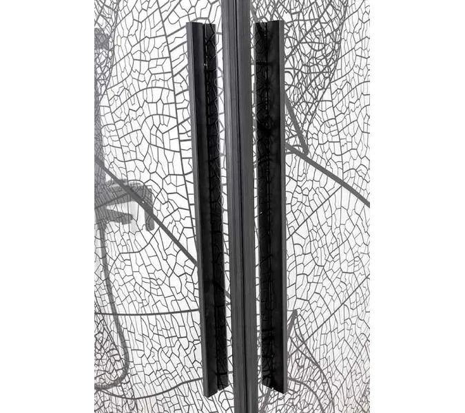 Душевой уголок AvaCan FB2  с рисунком/черный, Цвет стекла: с рисунком, Цвет профиля: Черный, Выбрать размер: 170-190х90, изображение 45