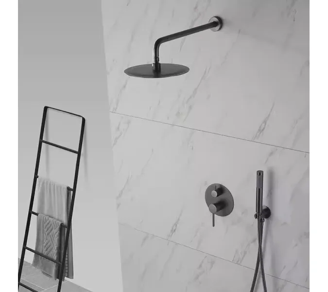 Душевая система встраиваемая ACWEN 80070GG графит, изображение 4