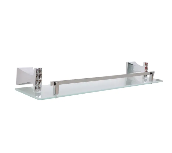 Bronze De Luxe Полка стеклянная, хром, изображение 2