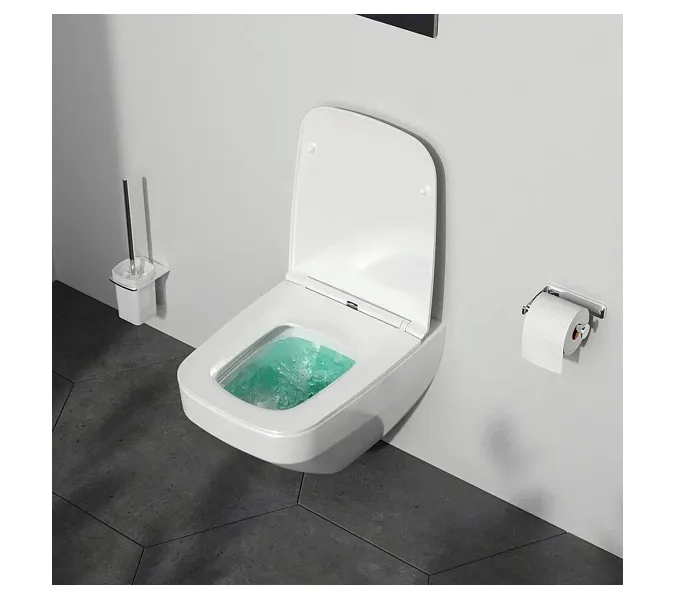 Унитаз подвесной с инсталляцией AM.PM Inspire 2.0 сиденье микролифт, черной сенс. клавишей, изображение 6