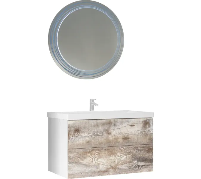 Тумба подвесная 1 Marka  Бетон Push 60, изображение 5