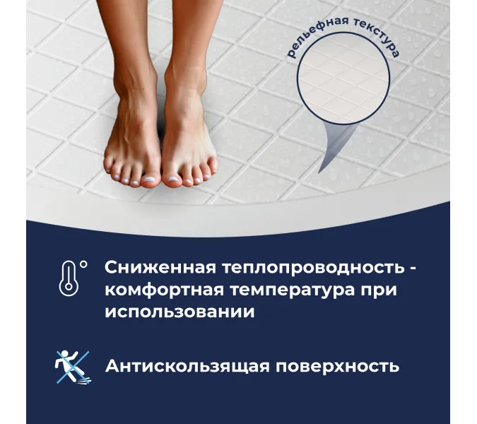 Душевой поддон полукруглый RGW SMC/R W Белый, Выбрать размер: 80х80, изображение 4