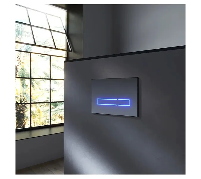 Унитаз подвесной с инсталляцией AM.PM Inspire 2.0 сиденье микролифт, черной сенс. клавишей, изображение 12