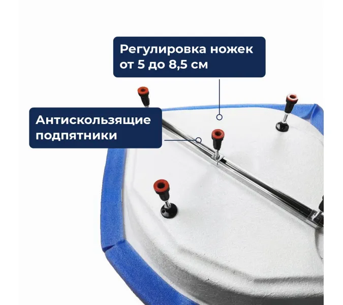 Душевой поддон полукруглый RGW BP/CL-S, Выбрать цвет: Белый, Выбрать размер: 800x800, изображение 9