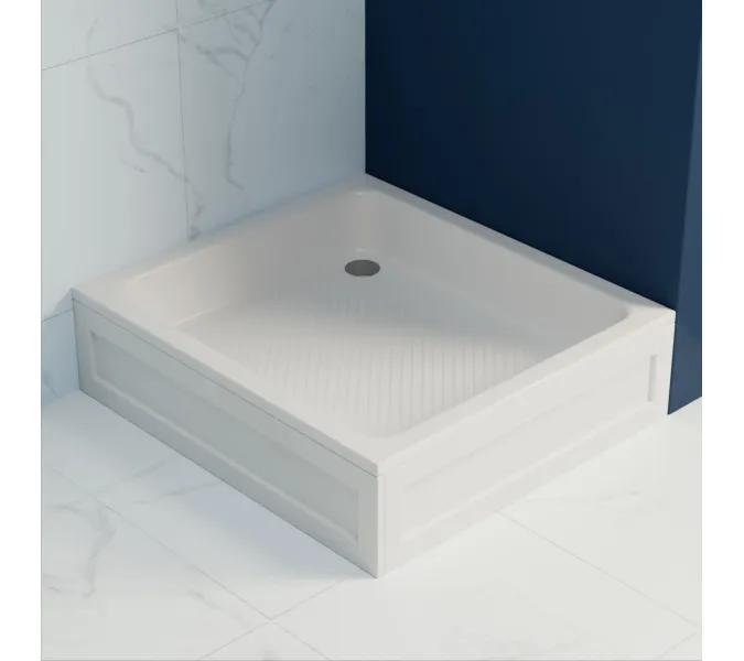 Душевой поддон квадратный RGW B/CL-S, Выбрать цвет: Белый, Выбрать размер: 900x900, изображение 2