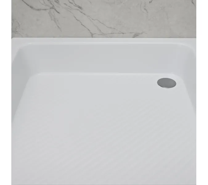 Душевой поддон квадратный RGW B/CL-S, Выбрать цвет: Белый, Выбрать размер: 900x900, изображение 7