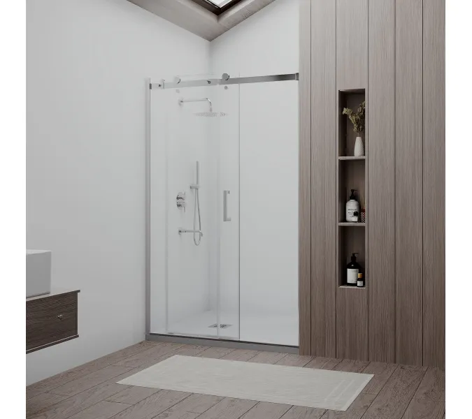 Душевая дверь RGW TO-14, Цвет стекла: прозрачное, Цвет профиля (вариация): Хром, Выбрать размер: 120, изображение 2