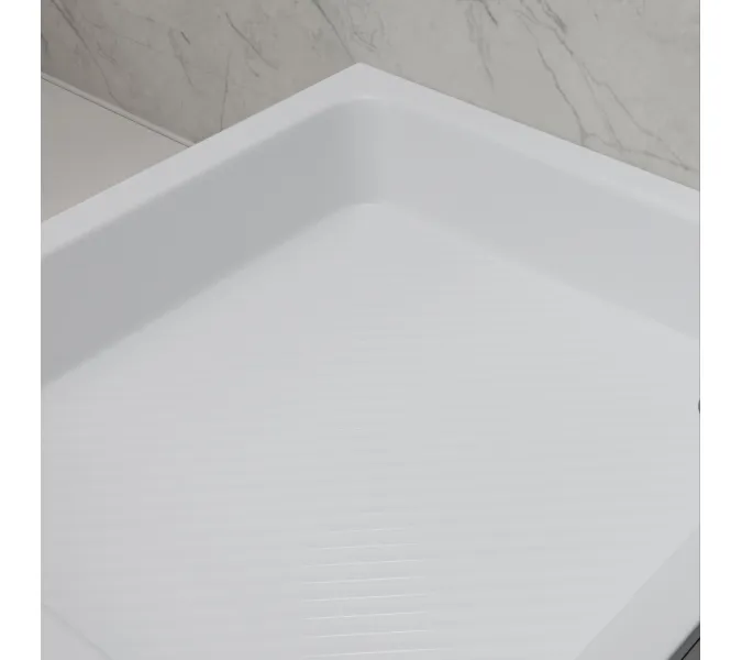 Душевой поддон квадратный RGW B/CL-S, Выбрать цвет: Белый, Выбрать размер: 900x900, изображение 8