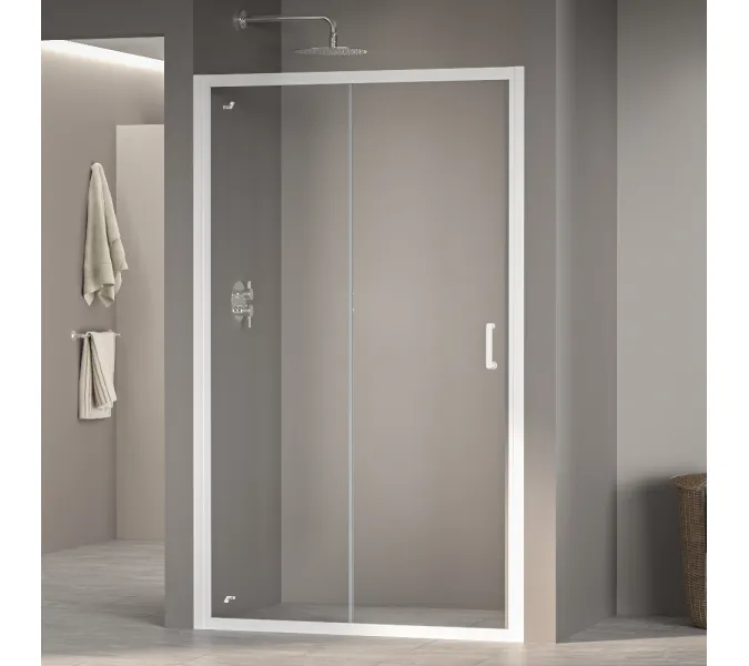 Душевая дверь RGW PA-14W, Цвет стекла: прозрачное, Цвет профиля (вариация): Белый, Выбрать размер: 120, изображение 2