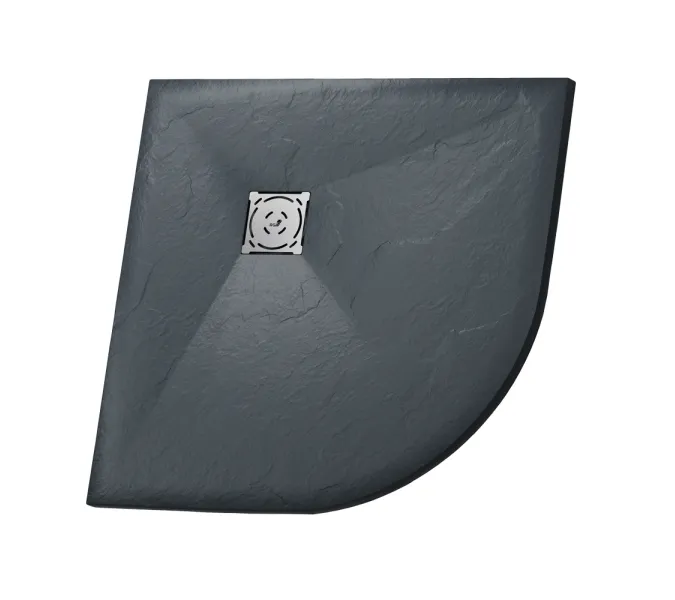 Душевой поддон полукруглый RGW ST/R-G Графит, Выбрать цвет: Графит, Выбрать размер: 1000х1000, изображение 14