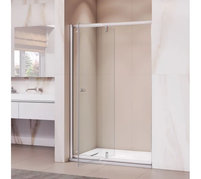 Душевая дверь RGW PA-02 NEW, Цвет стекла: шиншила, Цвет профиля (вариация): Хром, Выбрать размер: 70, изображение 2