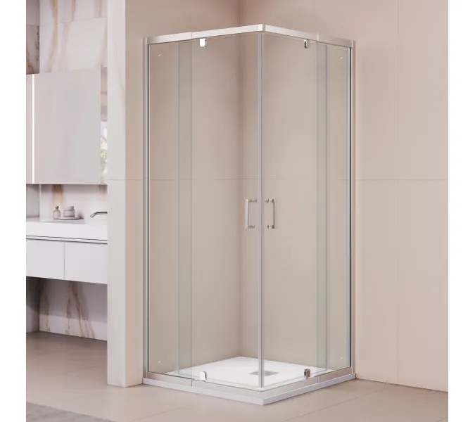 Душевой уголок RGW PA-038, Цвет стекла: прозрачное, Цвет профиля (вариация): Хром, Выбрать размер: 90*90, изображение 2