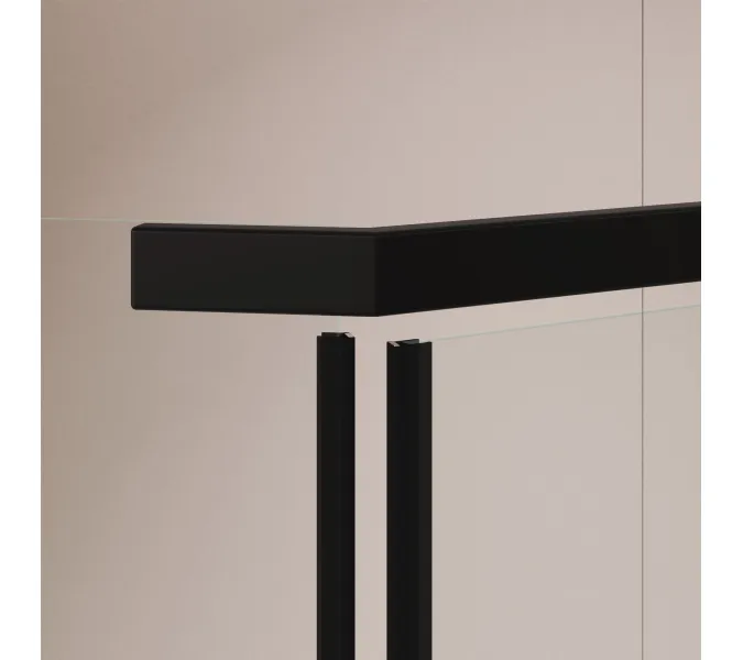 Душевой уголок RGW PA-83-B прозрачное/черный, Цвет стекла: прозрачное, Цвет профиля: Черный, Выбрать размер: 1000x1000, изображение 9