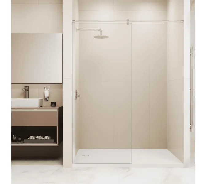 Перегородка для душа RGW WA-033 прозрачное/хром, Цвет стекла: прозрачное, Цвет профиля (вариация): Хром, Выбрать размер: 80, изображение 6